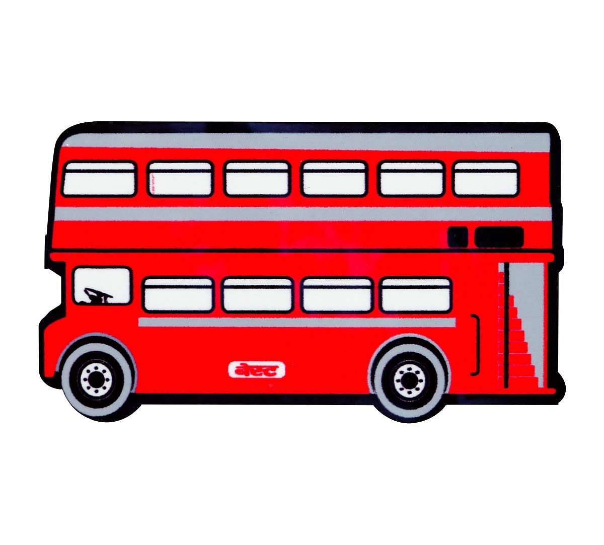 Double Decker MDF Fridge Magnet