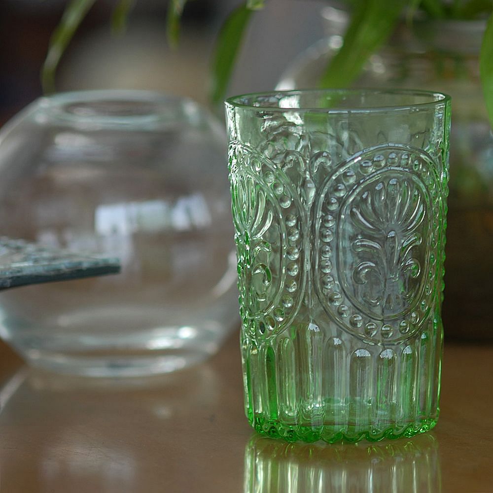 Emerald Embossed tumbler ( Set of 2)
