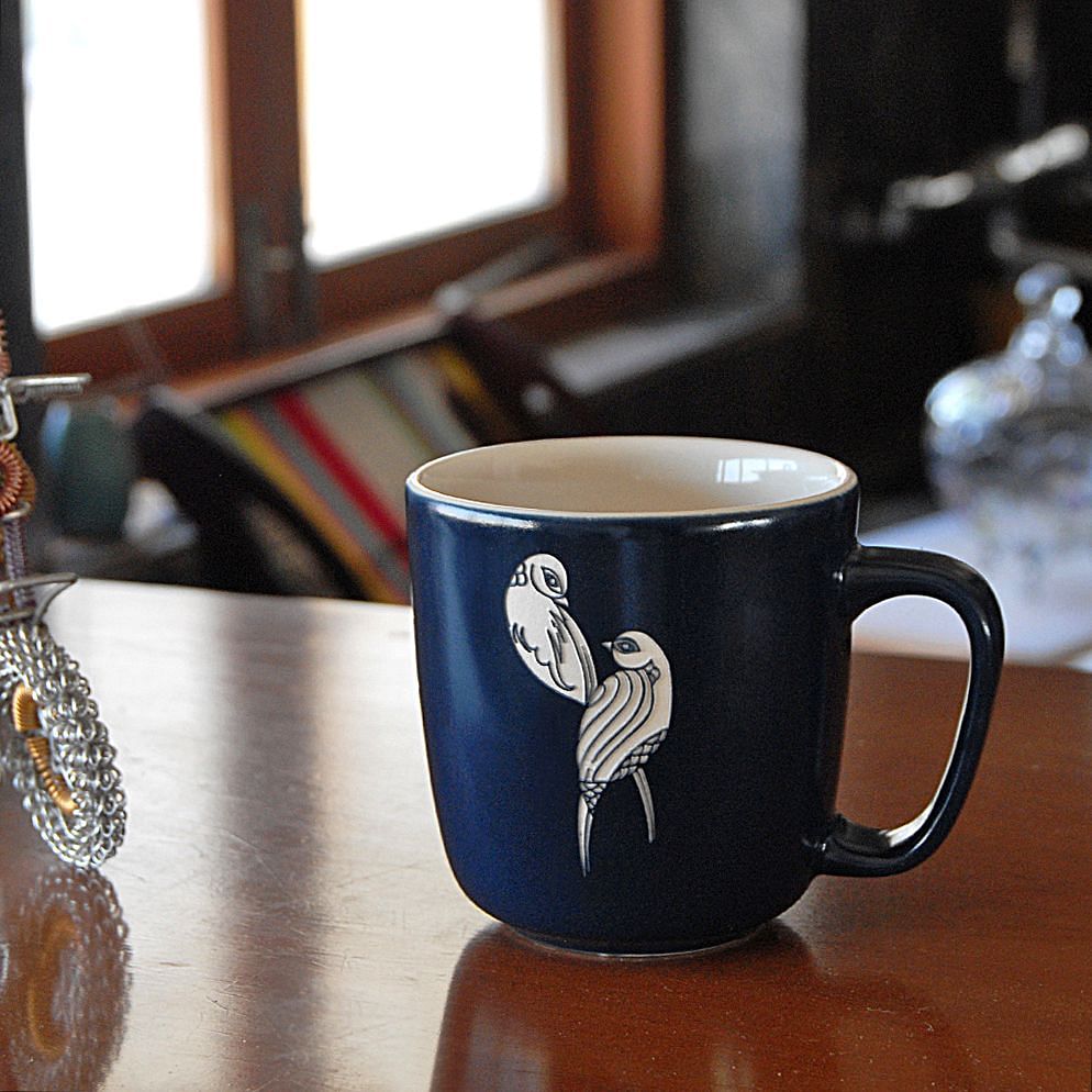 Chirping Birds Engraved Coffee Mug