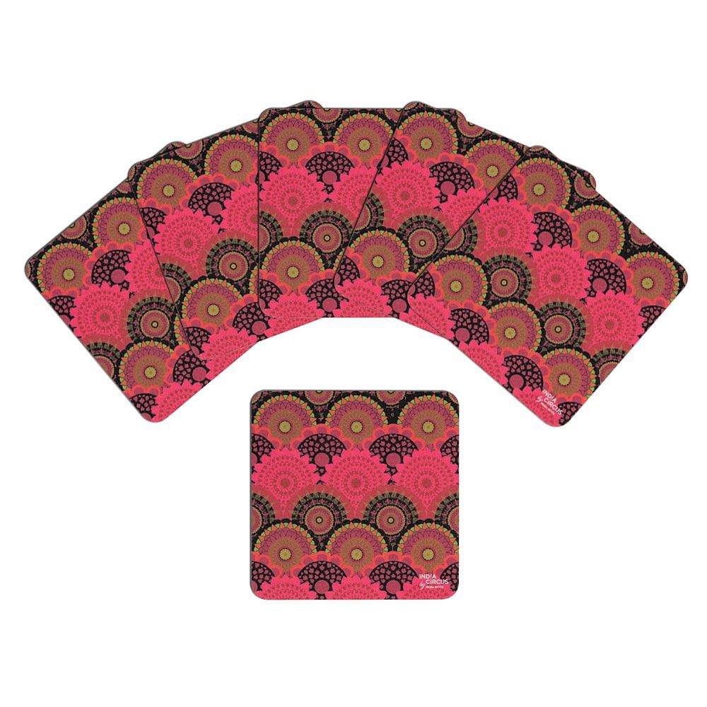 Ecliptic Lei Rubber Coaster - (Set of 6)