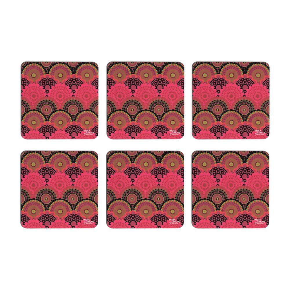 Ecliptic Lei Rubber Coaster - (Set of 6)