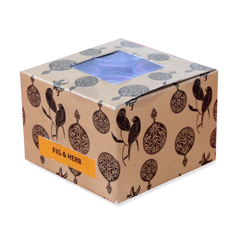 Bird Blush T-Light candles - Fig & Herb Scented - (Set of 12)