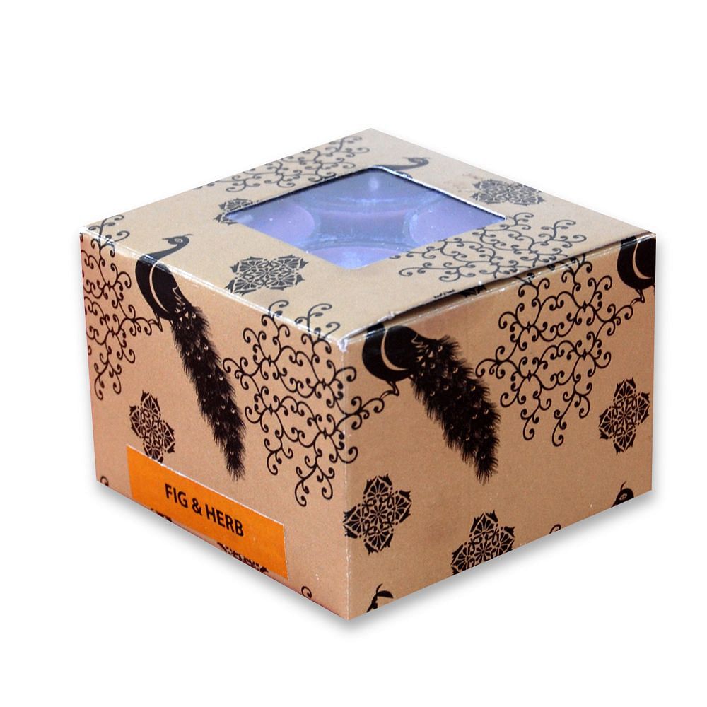 Morning Raga T-Light candles - Fig & Herb Scented - (Set of 12)