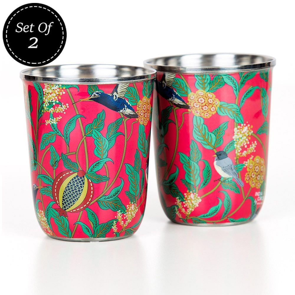 Flights of Vivers Small Steel Tumbler (Set of 2)