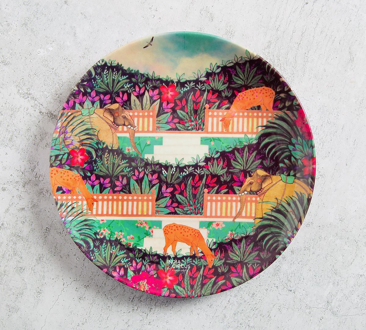 Floors of Flourish 8 inch Decorative and Snacks Platter