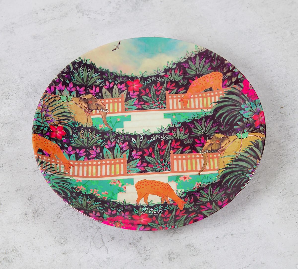 Floors of Flourish 8 inch Decorative and Snacks Platter