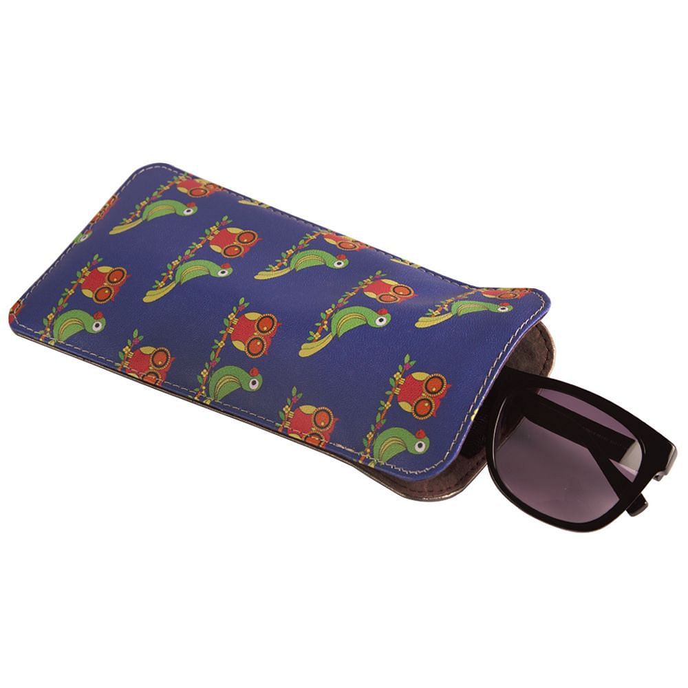 Funky Owl & Parrot Spectacle Case
