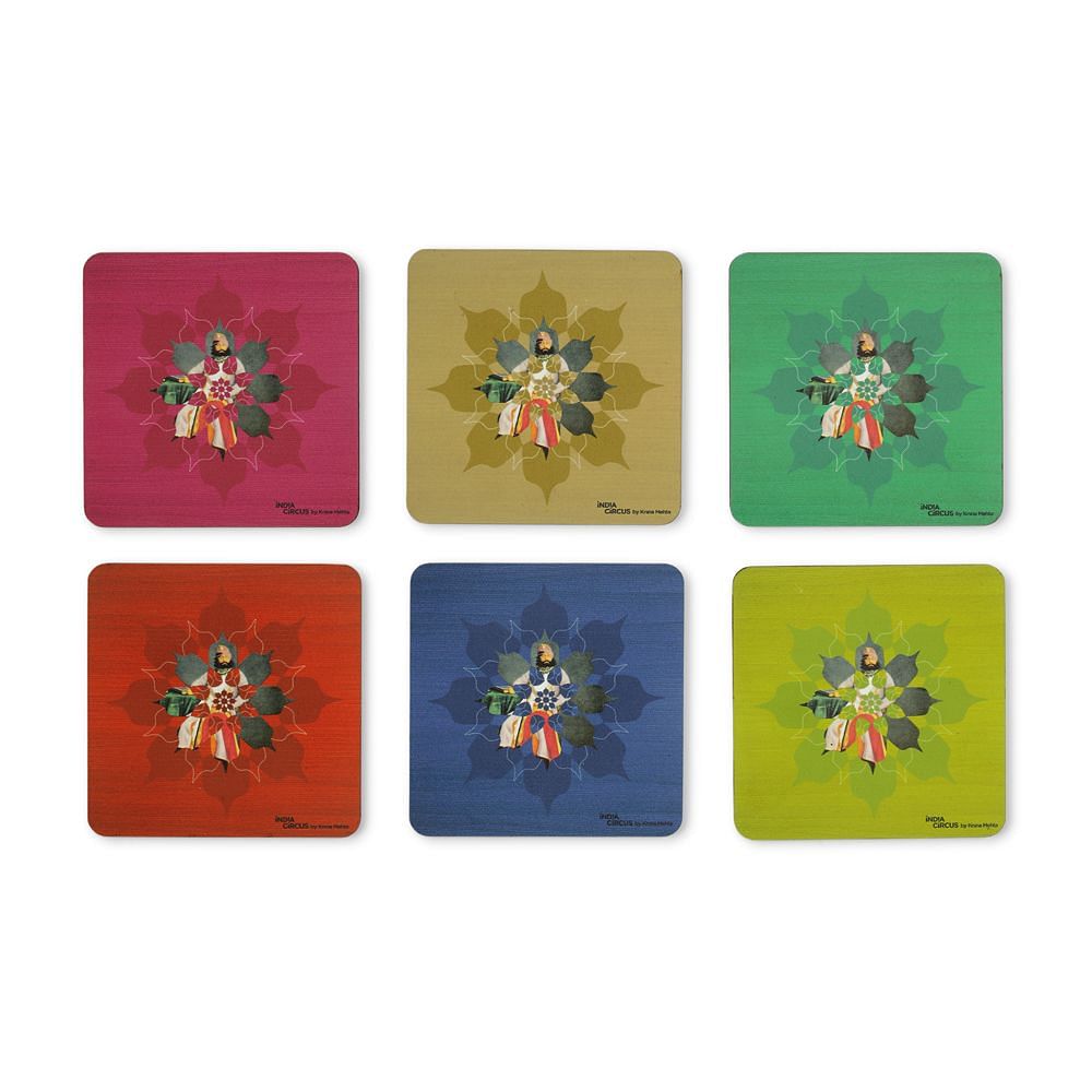 Rocking Raja Coasters - (Set of 6)