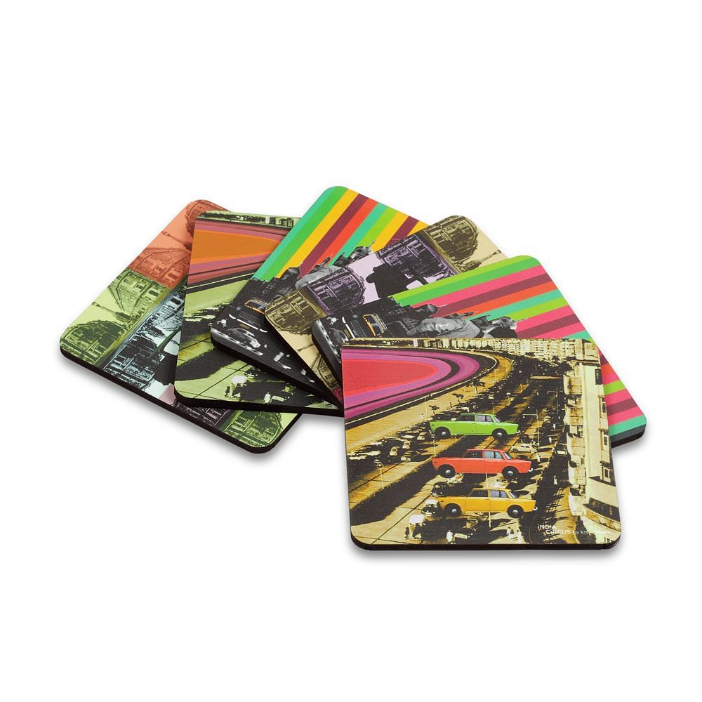 Car Rally Coasters - (Set of 6)