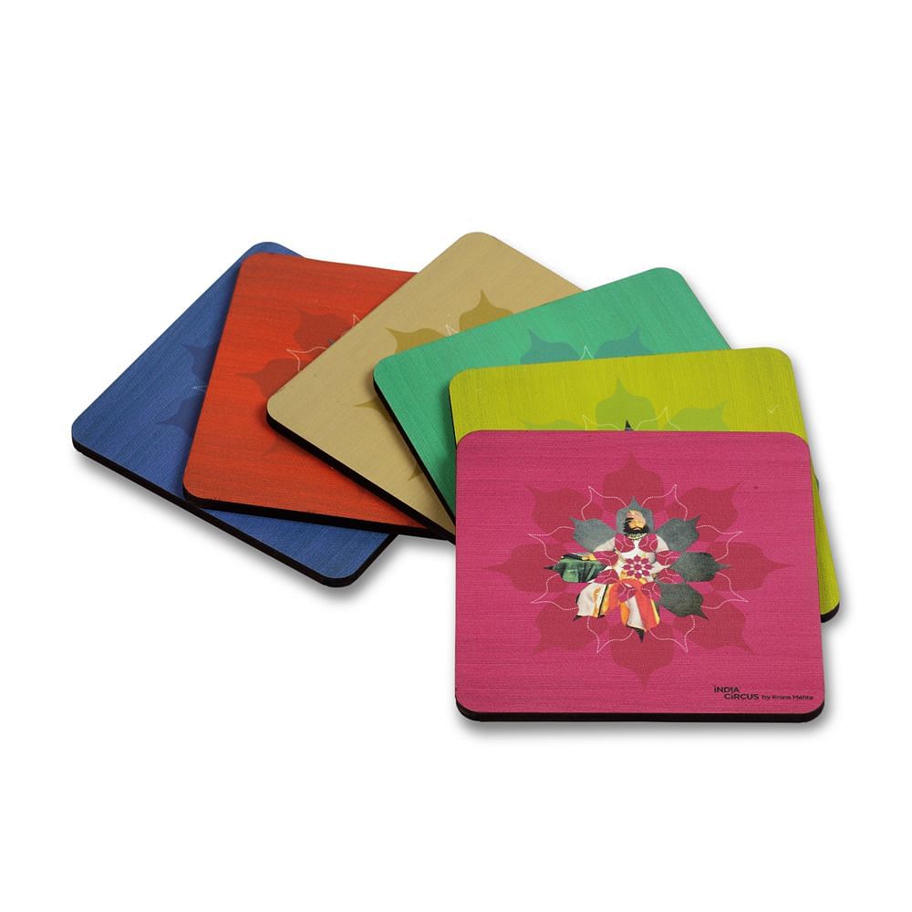 Rocking Raja Coasters - (Set of 6)