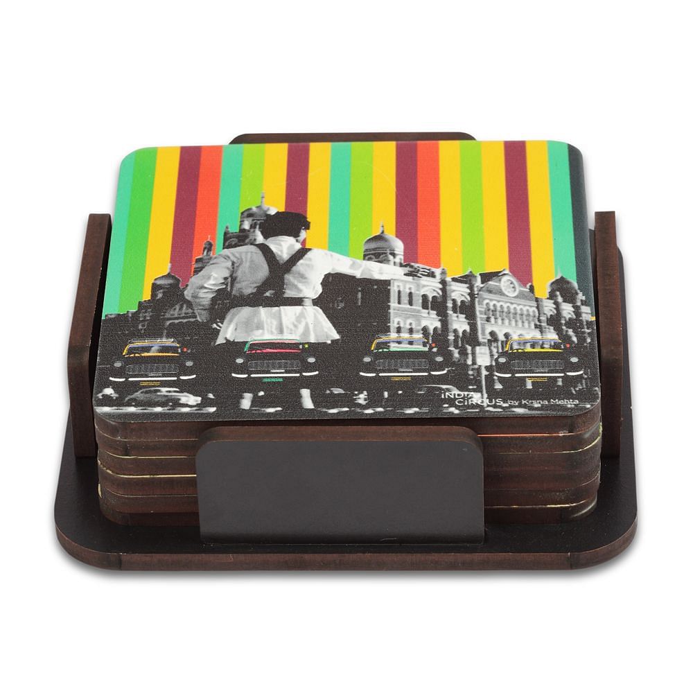 Car Rally Coasters - (Set of 6)