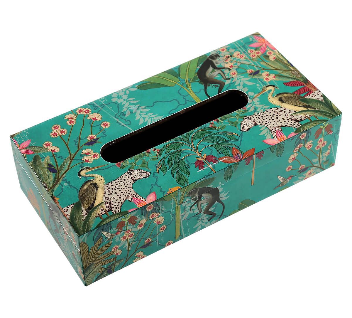 India Circus Animal Kingdom Tissue Box Holder