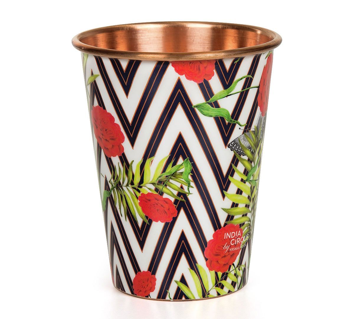 India Circus Bayrose Chevron Copper Tumbler