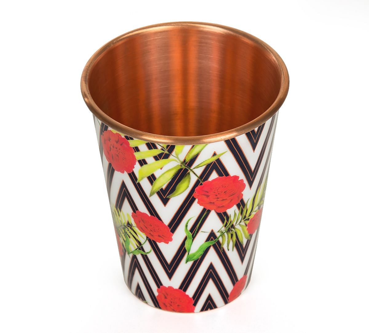 India Circus Bayrose Chevron Copper Tumbler