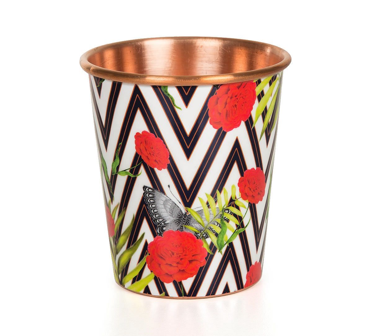 India Circus Bayrose Chevron Small Copper Tumbler