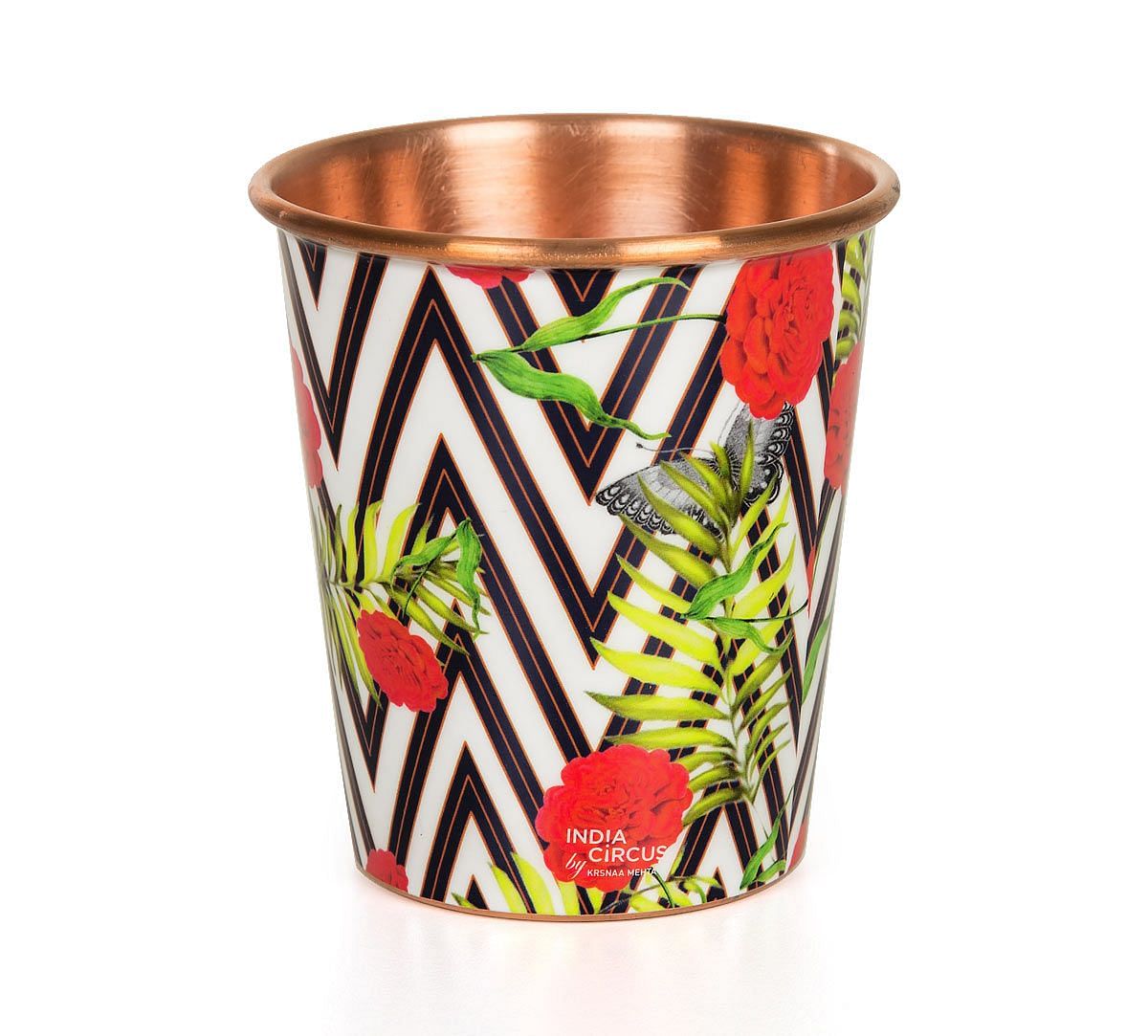 India Circus Bayrose Chevron Small Copper Tumbler