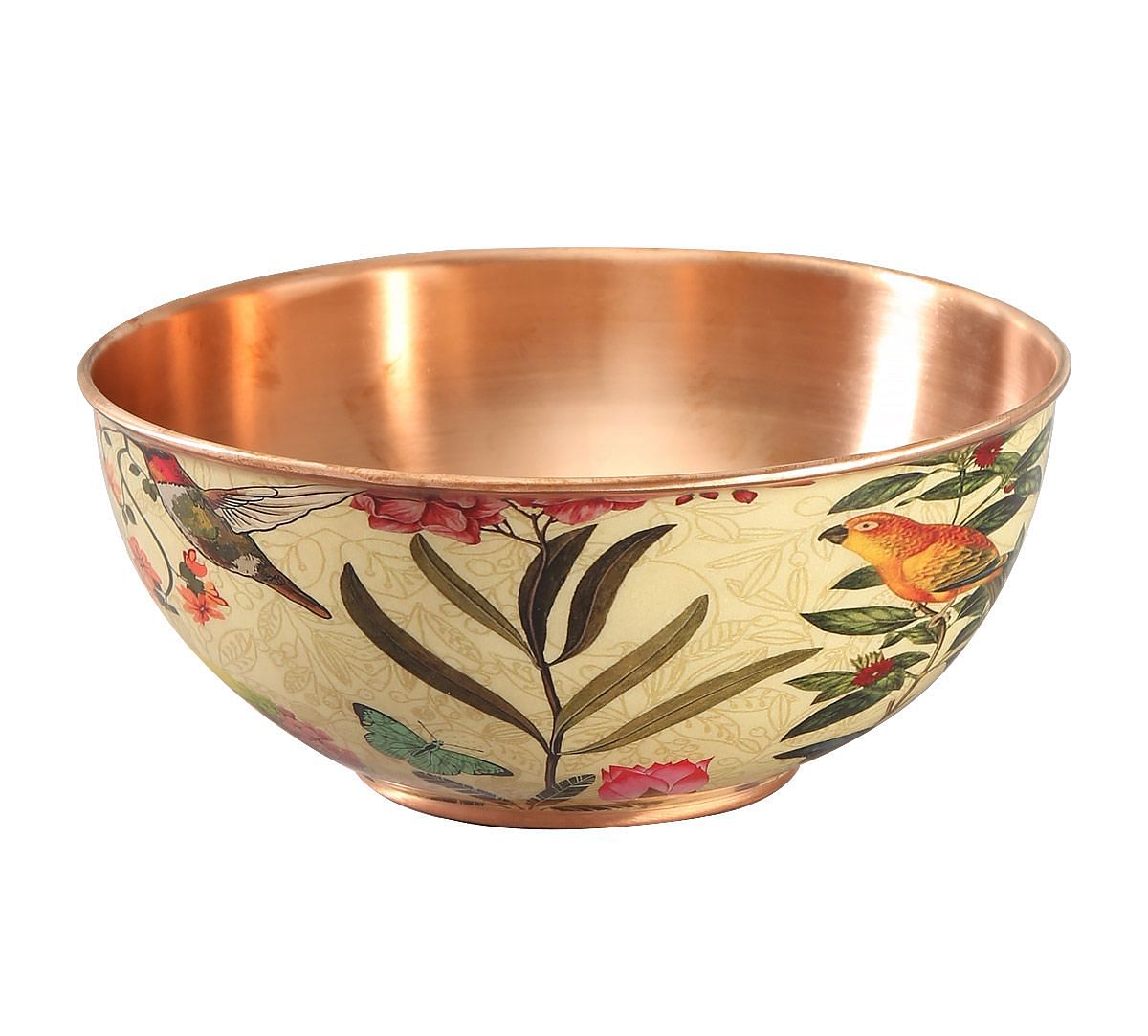 India Circus Bird Land Copper Bowl