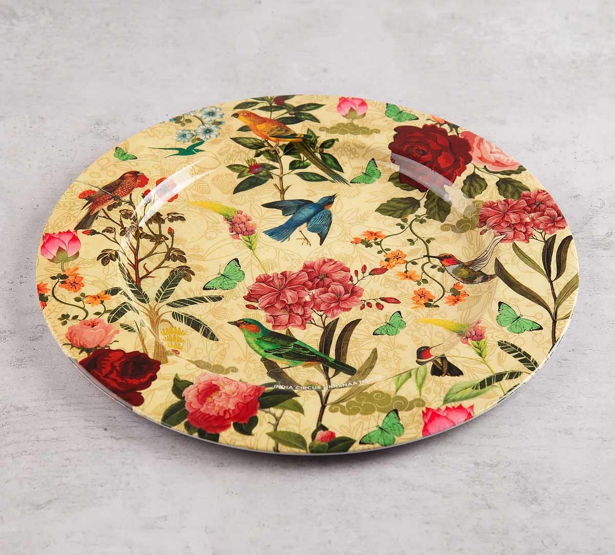 India Circus Bird Land Decor Plate