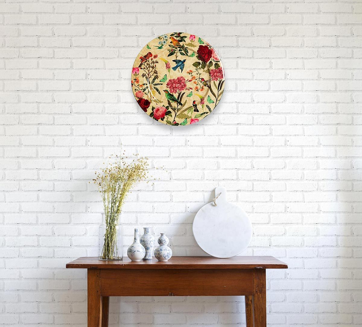 India Circus Bird Land Decor Plate