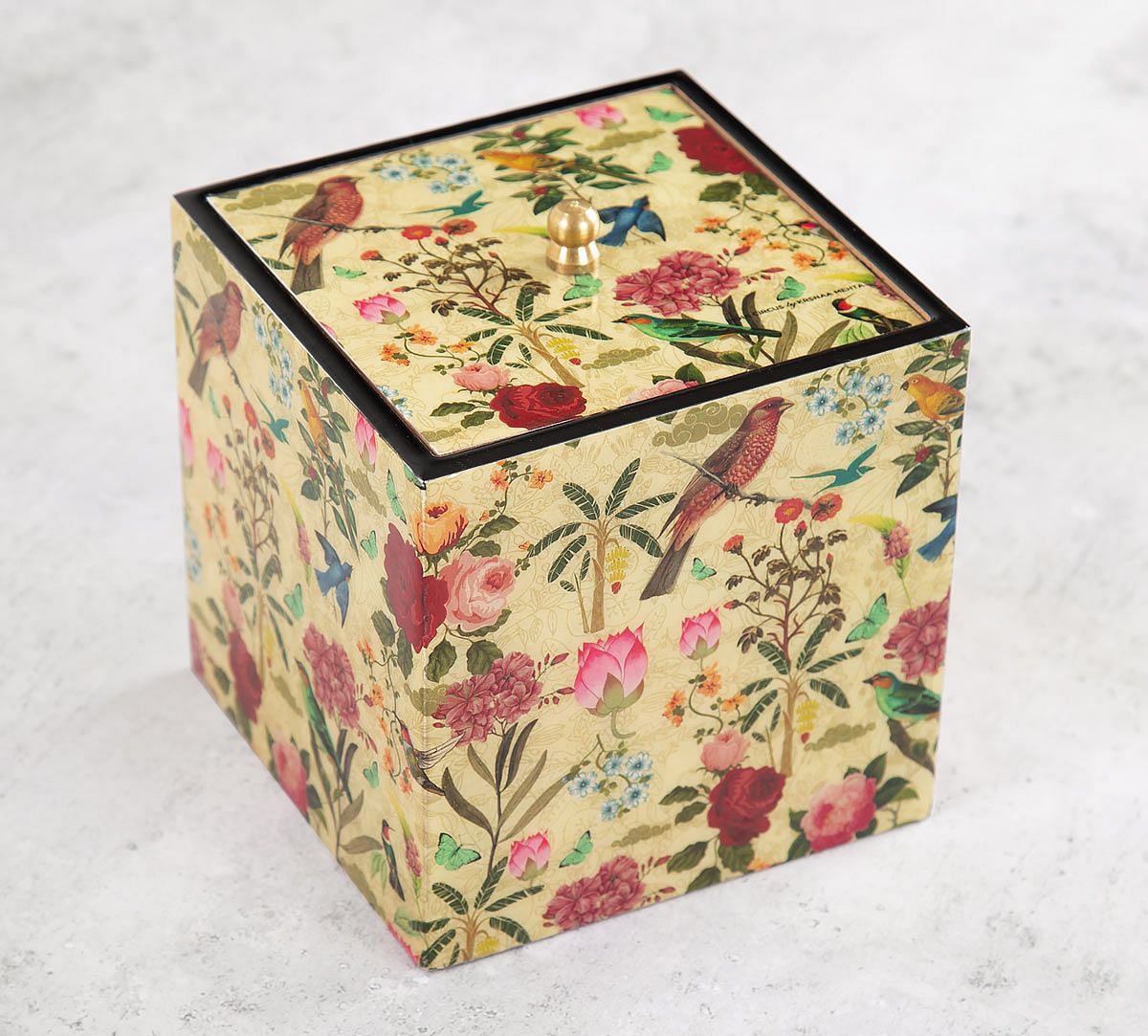 India Circus Bird Land Square Storage Box