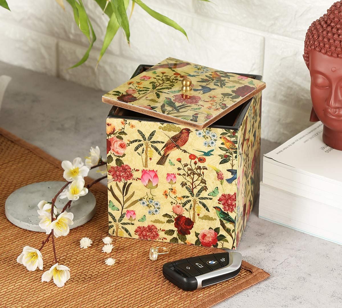 India Circus Bird Land Square Storage Box