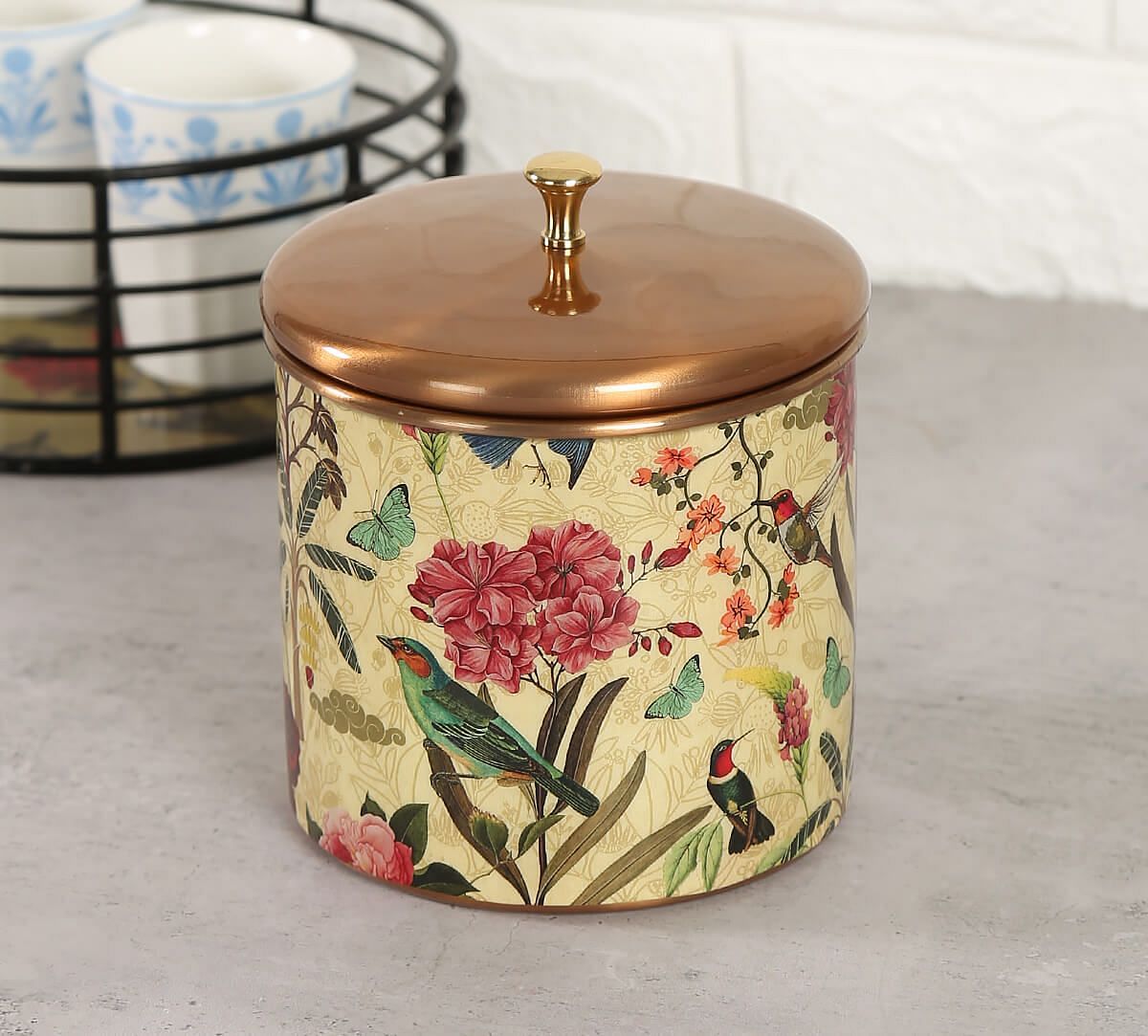 India Circus Bird Land Storage Jar