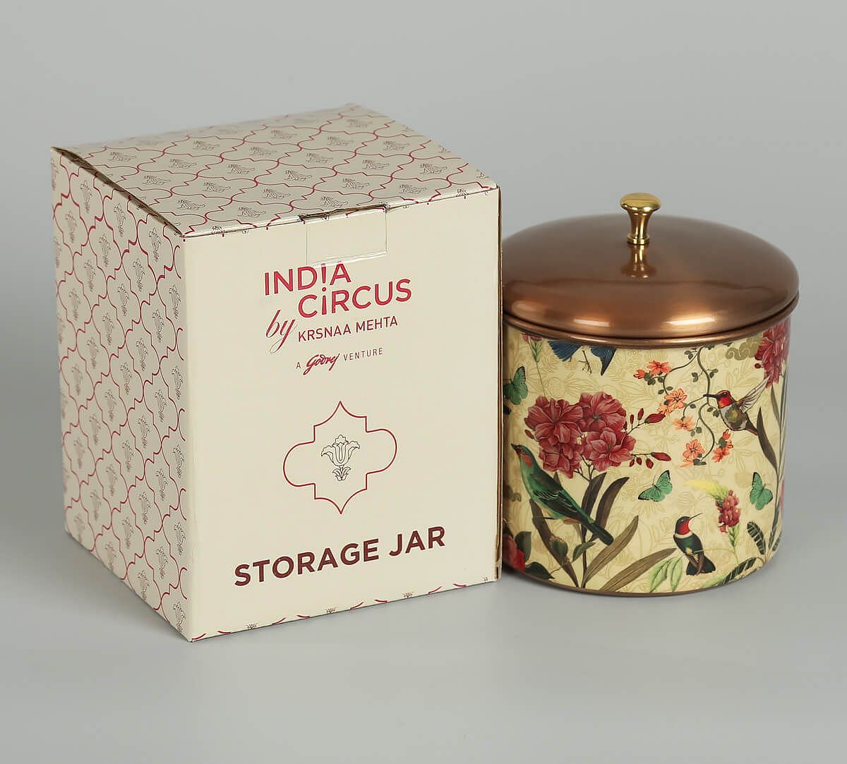 India Circus Bird Land Storage Jar