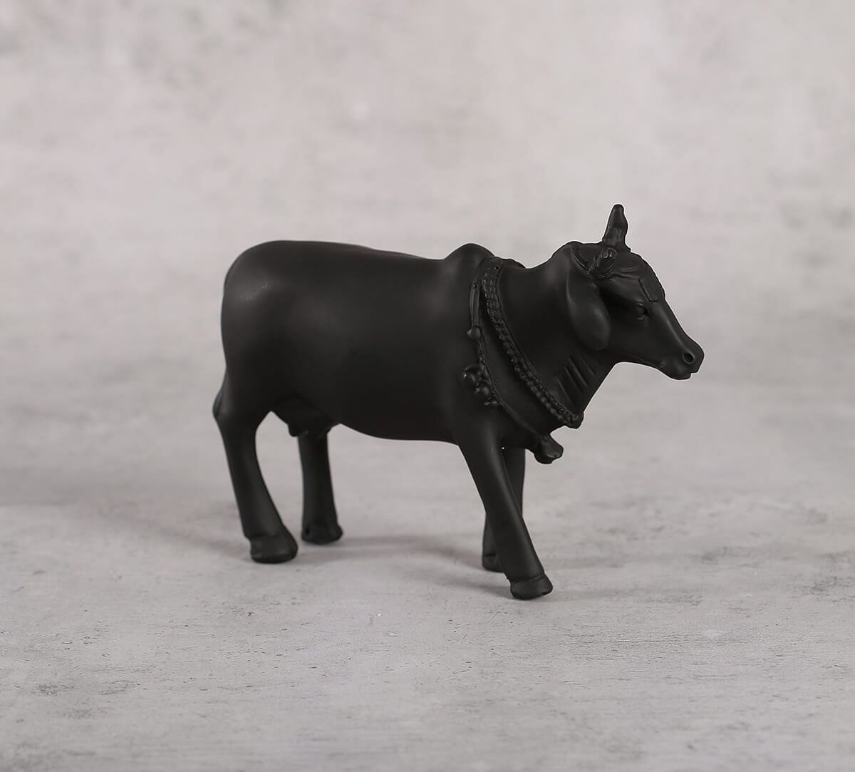 India Circus Black Beauty Cow Figurine