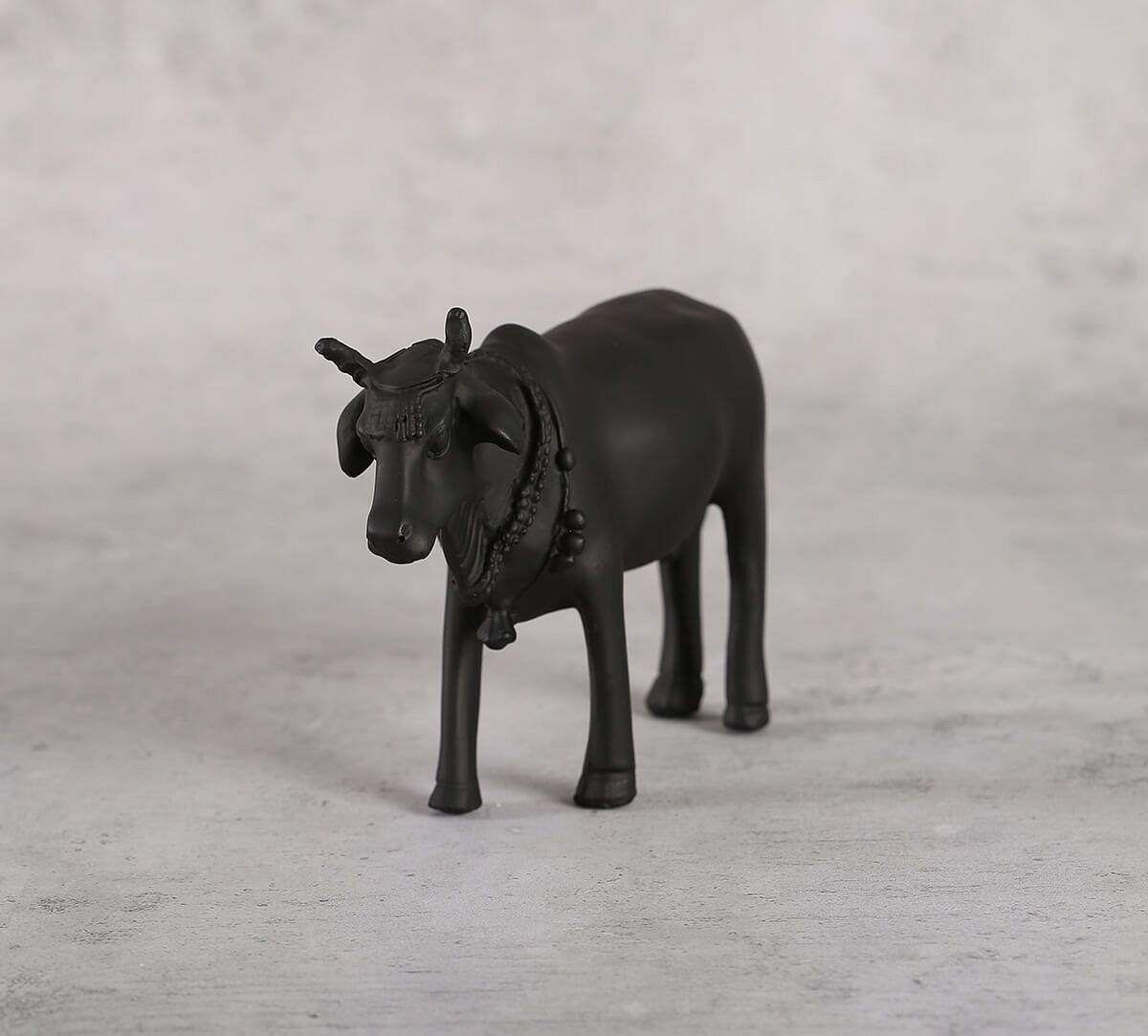 India Circus Black Beauty Cow Figurine