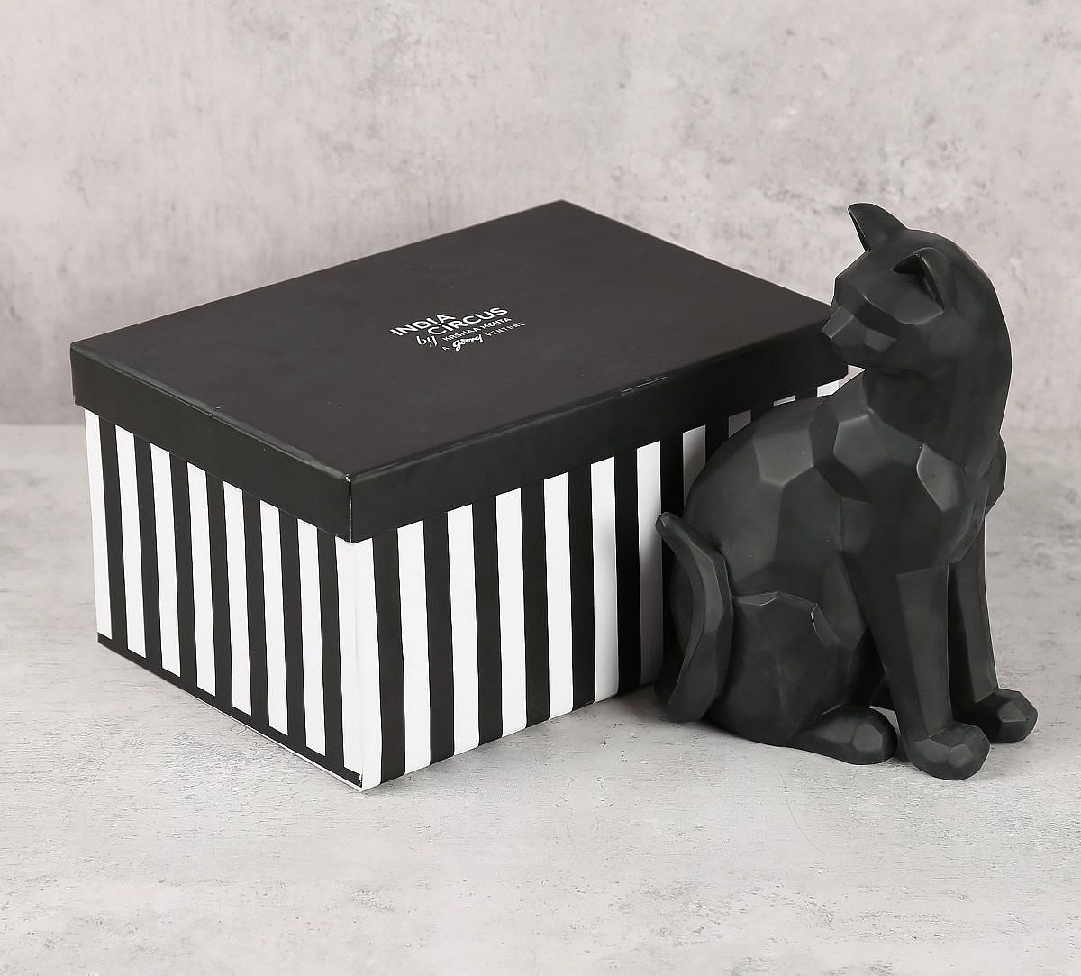 India Circus Black Cat Figurine