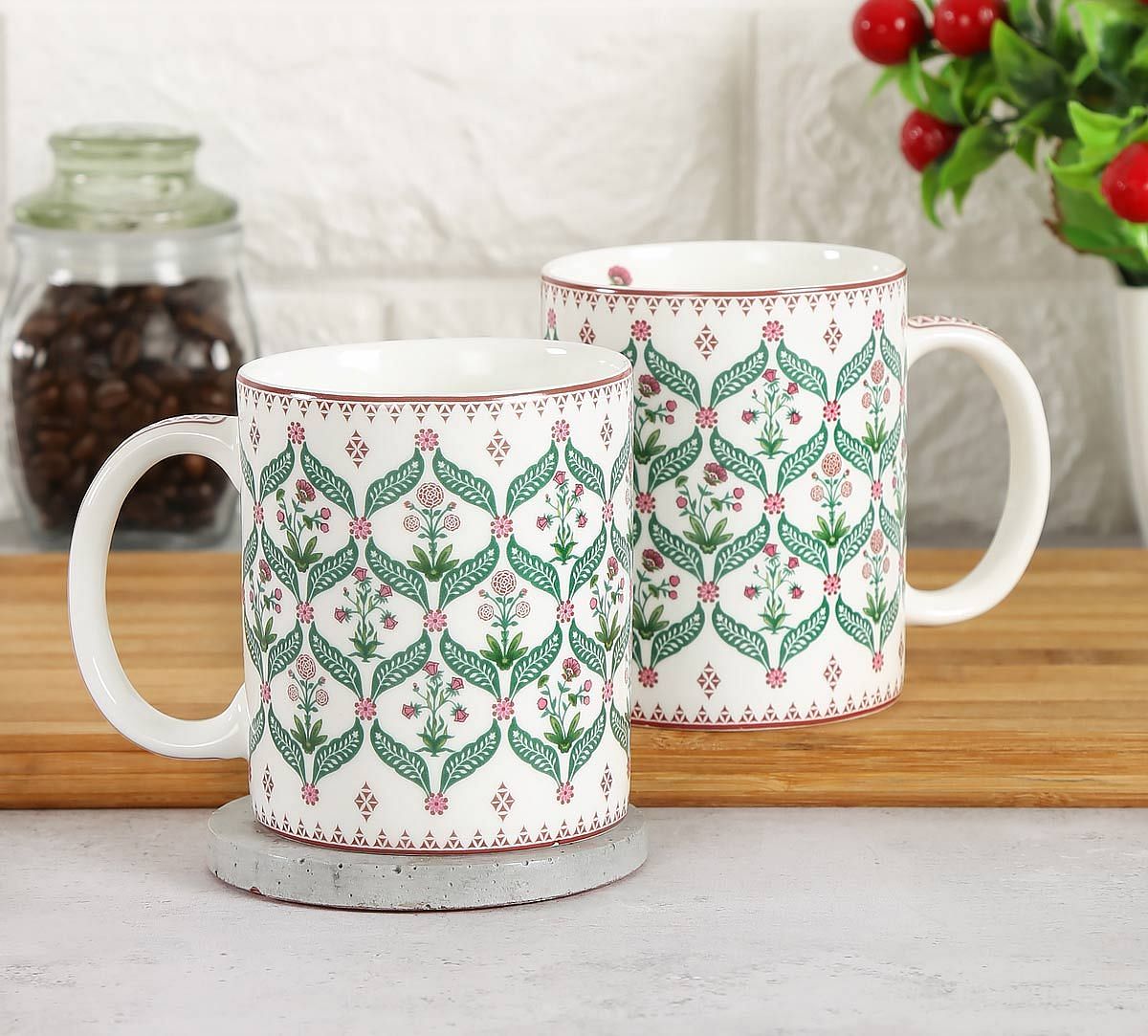 India Circus Blooming Dahlia Coffee Mug