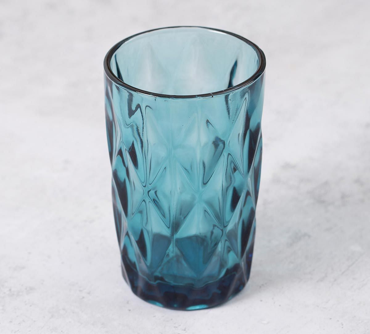 India Circus Blue Sainte Regular Glass Tumbler