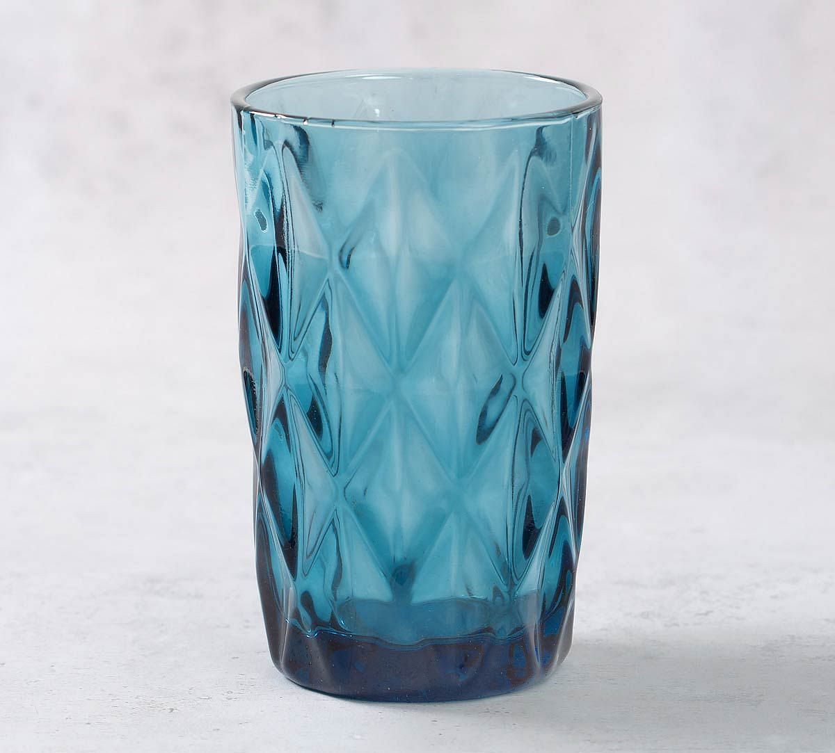 India Circus Blue Sainte Regular Glass Tumbler