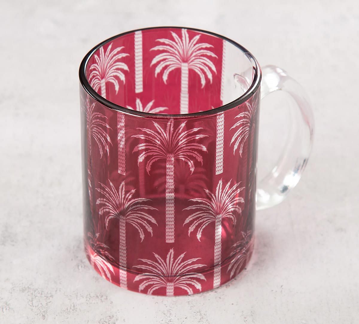 India Circus Blushed Palmeria Glass Mug