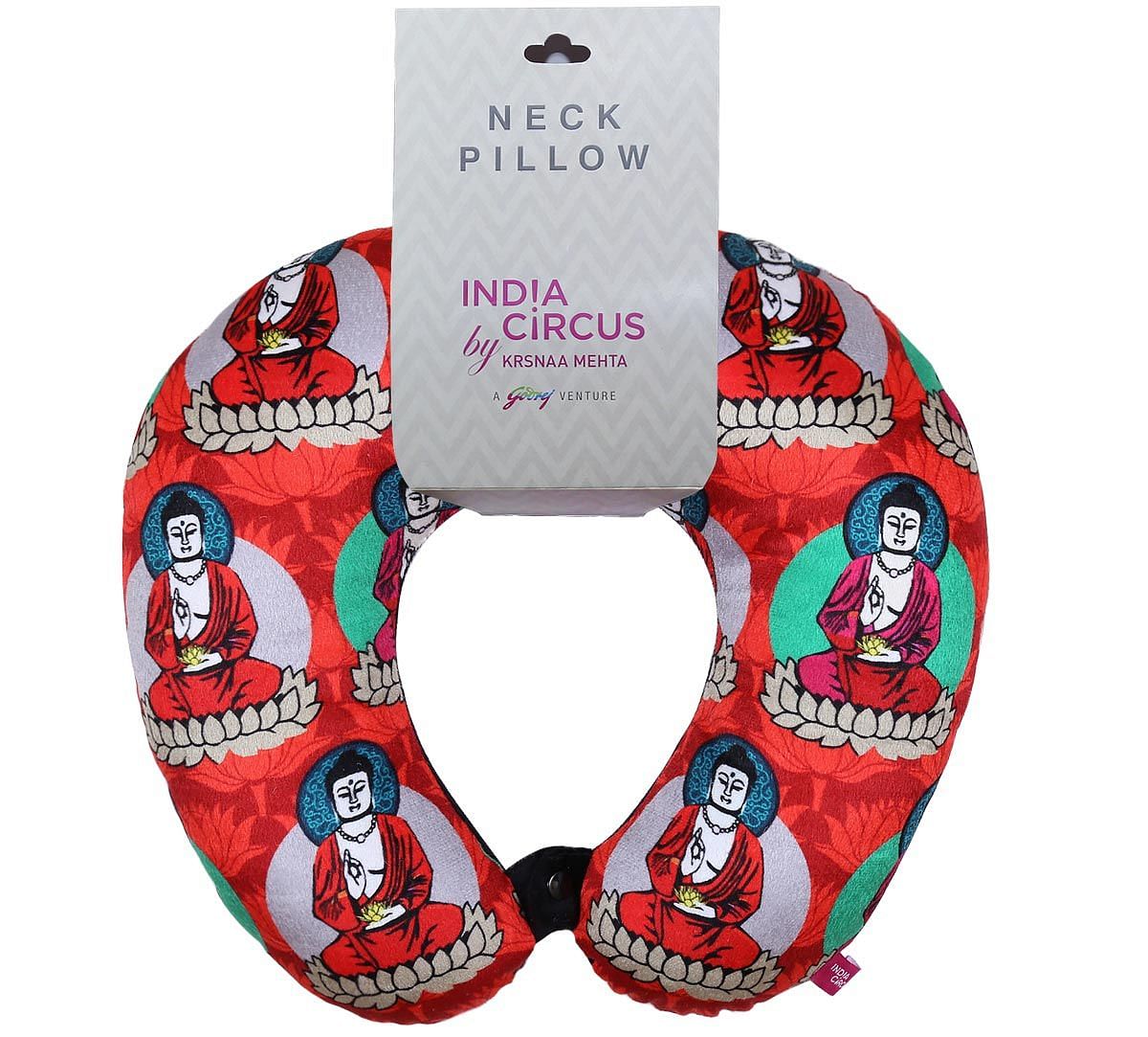 India Circus Buddatva Mandala Neck Pillow