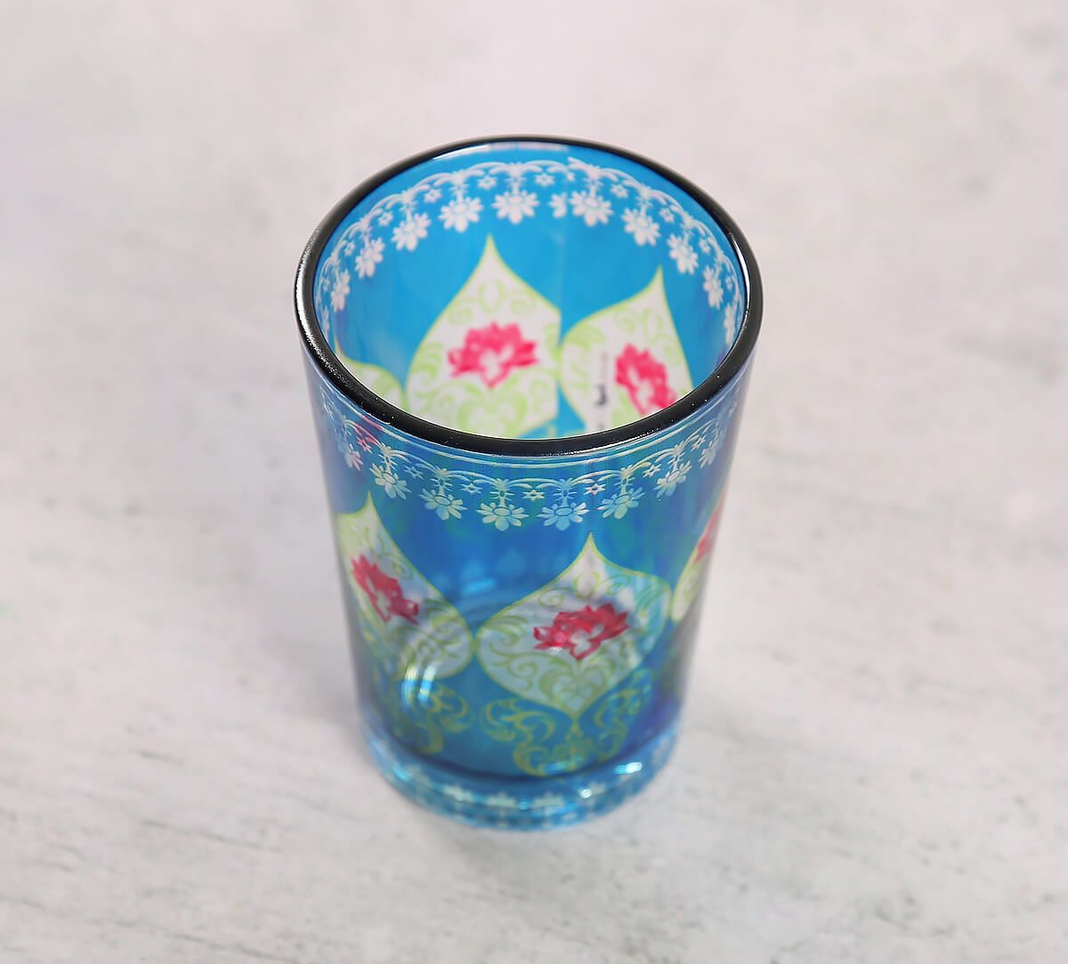 India Circus by Krsnaa Meha Beryl Fir Chai Glass Set of 4