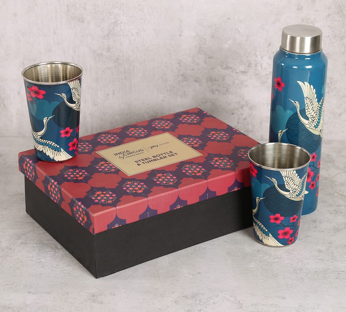 India Circus by Krsnaa Mehta Aerial Moments Bottle and Tumbler Set