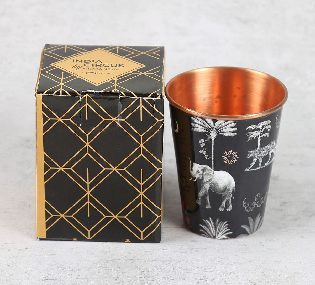 India Circus by Krsnaa Mehta Animalia Creations Copper Tumbler Big