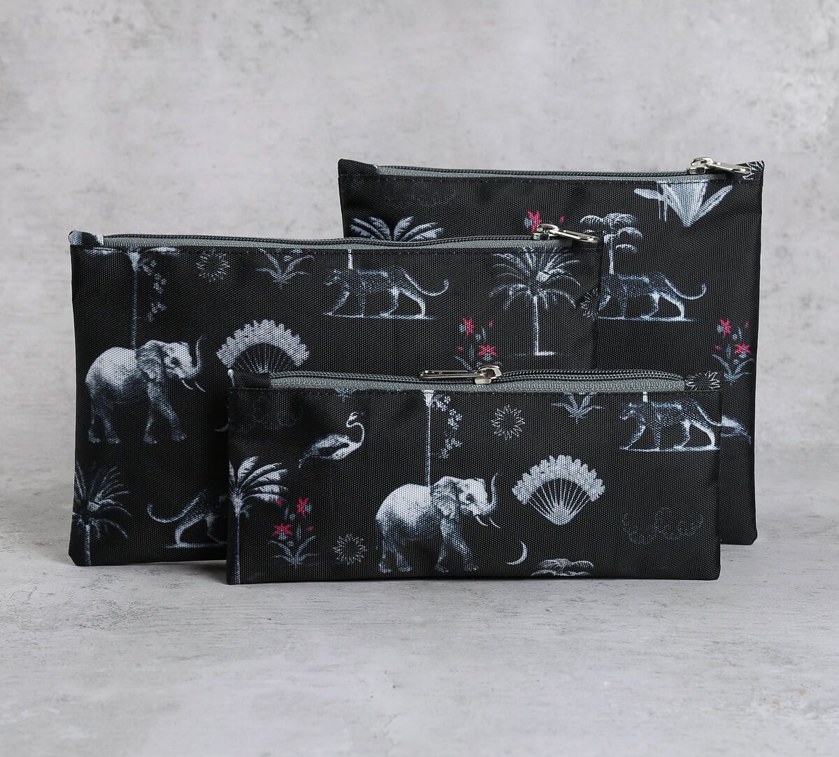 India Circus by Krsnaa Mehta Animalia Creations Utility Pouch Set of 3