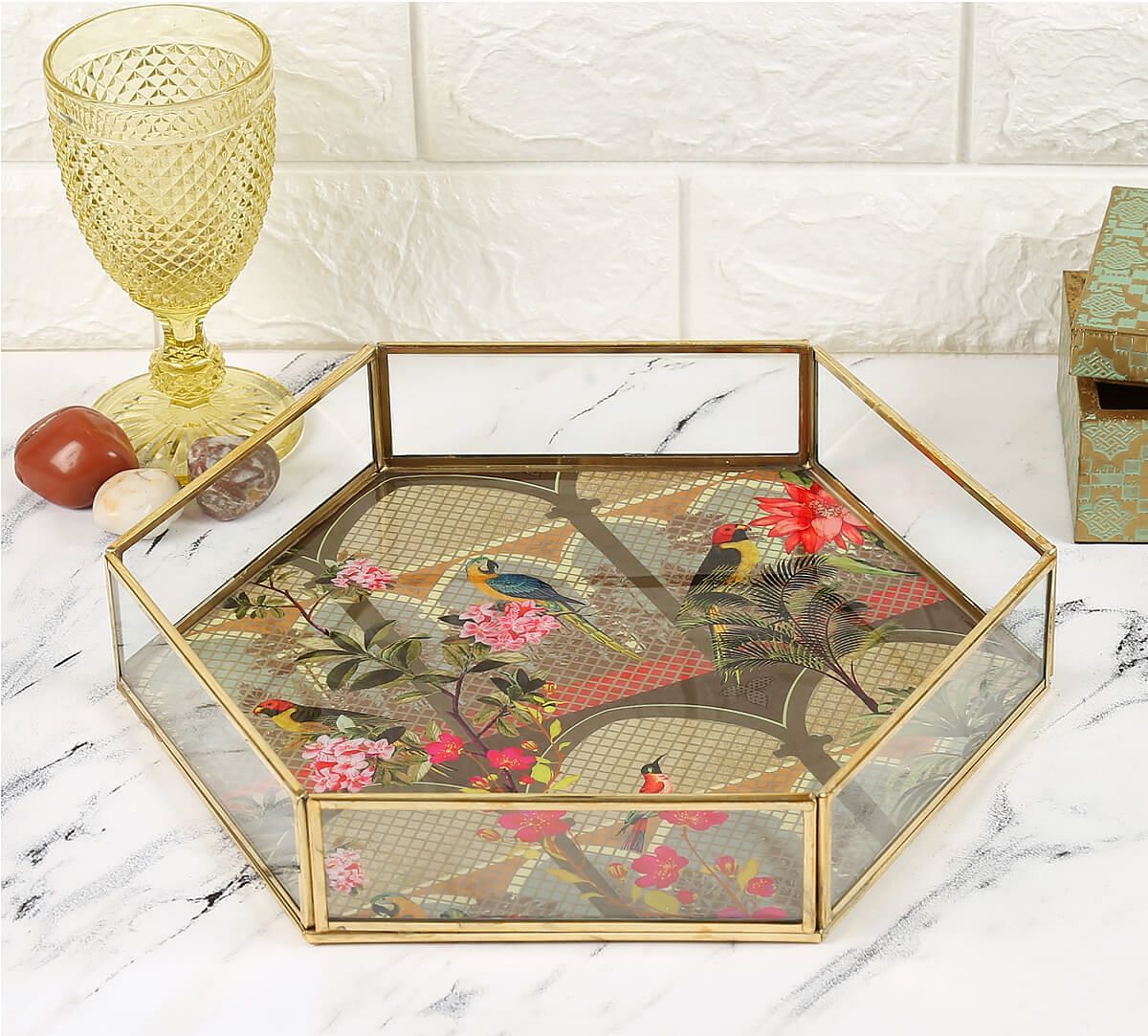 India Circus by Krsnaa Mehta Arches of Enigma Hexagon Tray