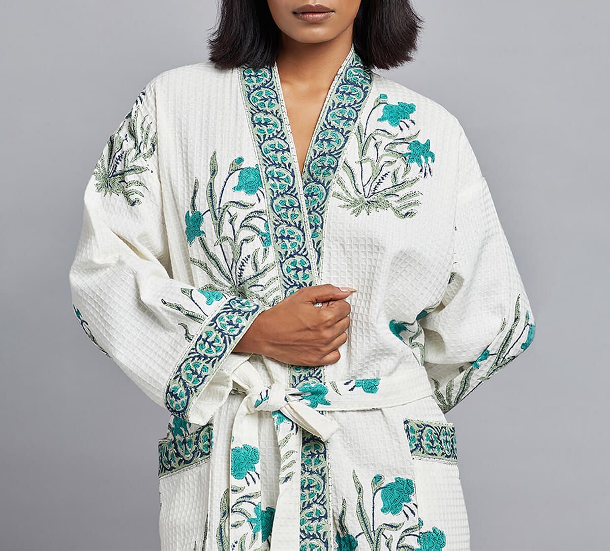 India Circus by Krsnaa Mehta Azalea Allure Bathrobe