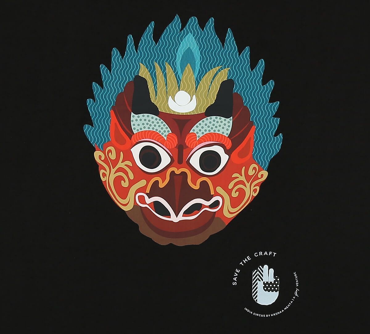 India Circus by Krsnaa Mehta Barong play Unisex Extra Small T-Shirt