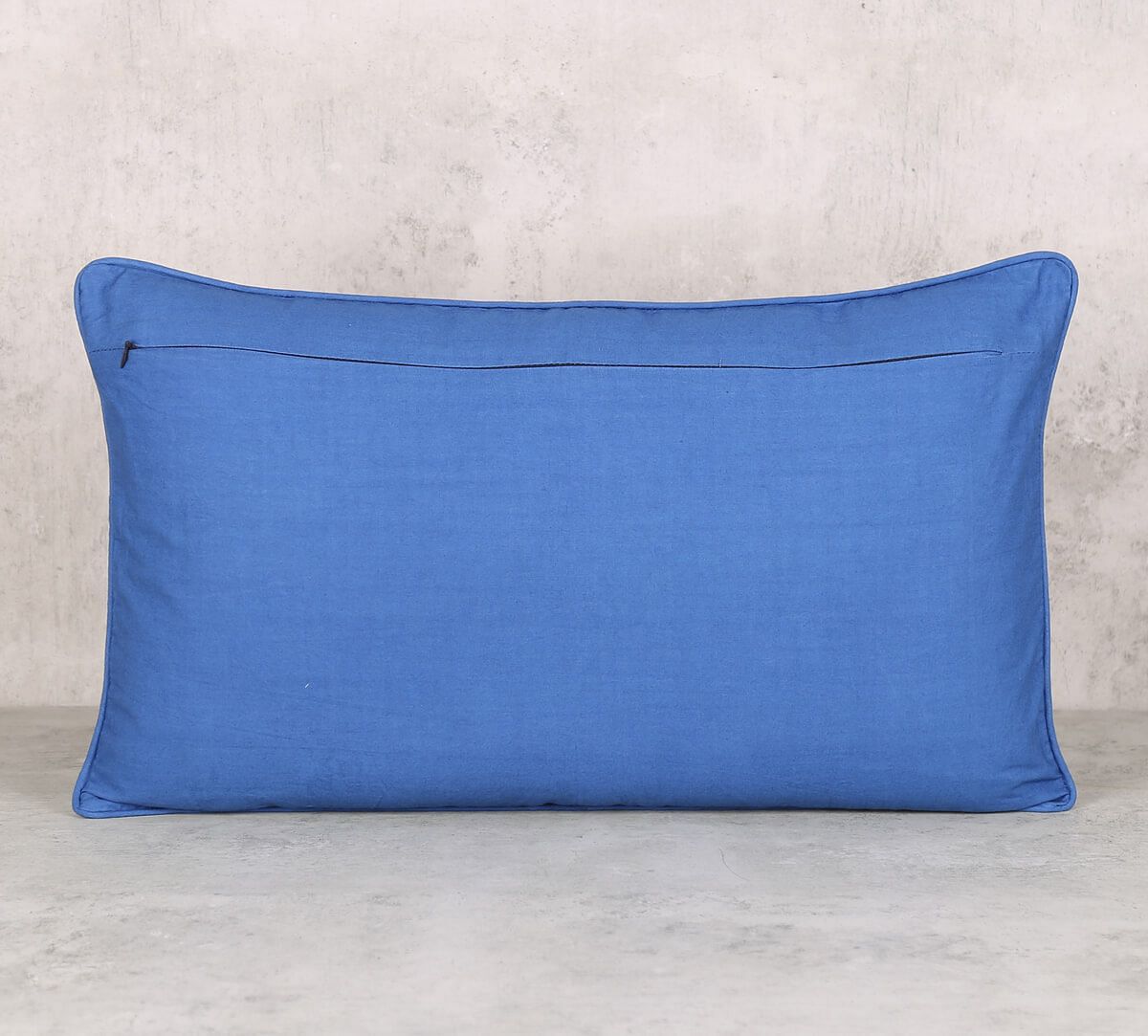 India Circus by Krsnaa Mehta Beryl indigo Rectangle Cotton Poplin Cushion Cover