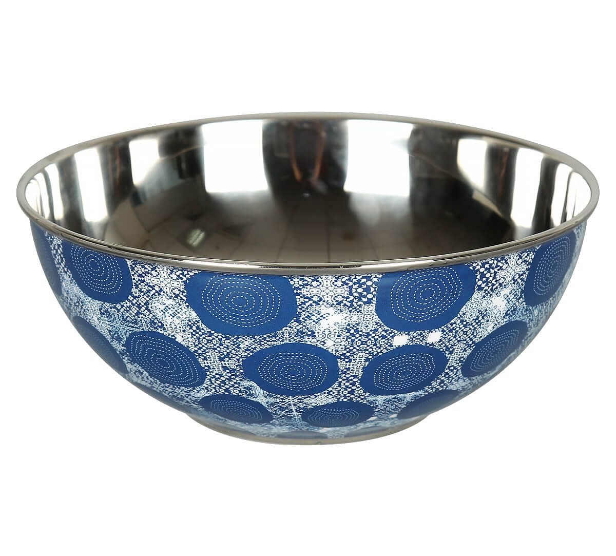 India Circus by Krsnaa Mehta Beryl Indigo Steel Bowl