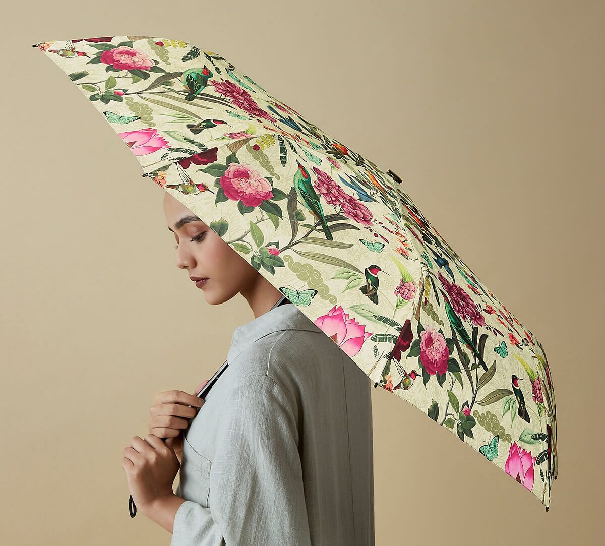India Circus by Krsnaa Mehta Bird Land 3 fold Umbrella