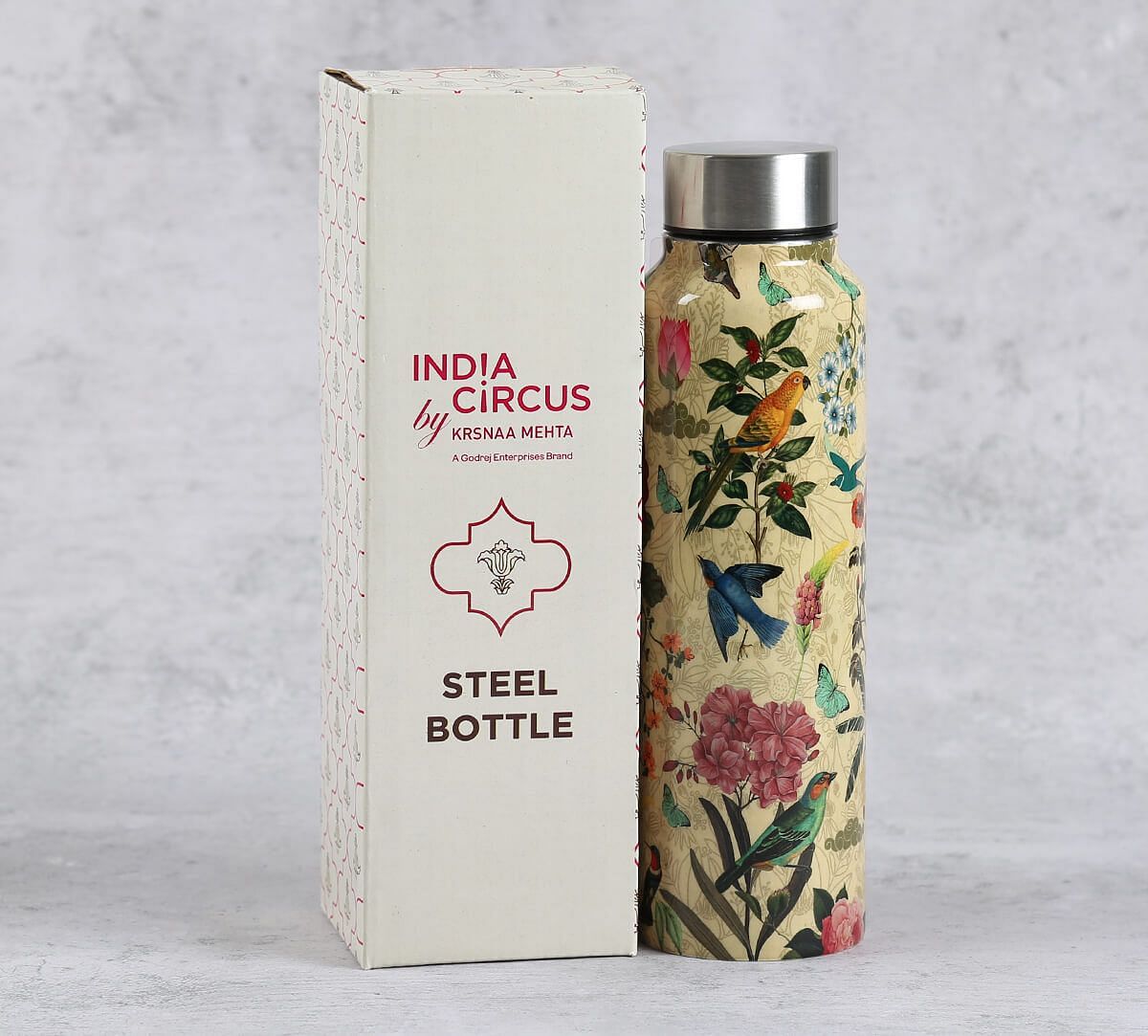 India Circus by Krsnaa Mehta Bird Land Big Steel Bottle