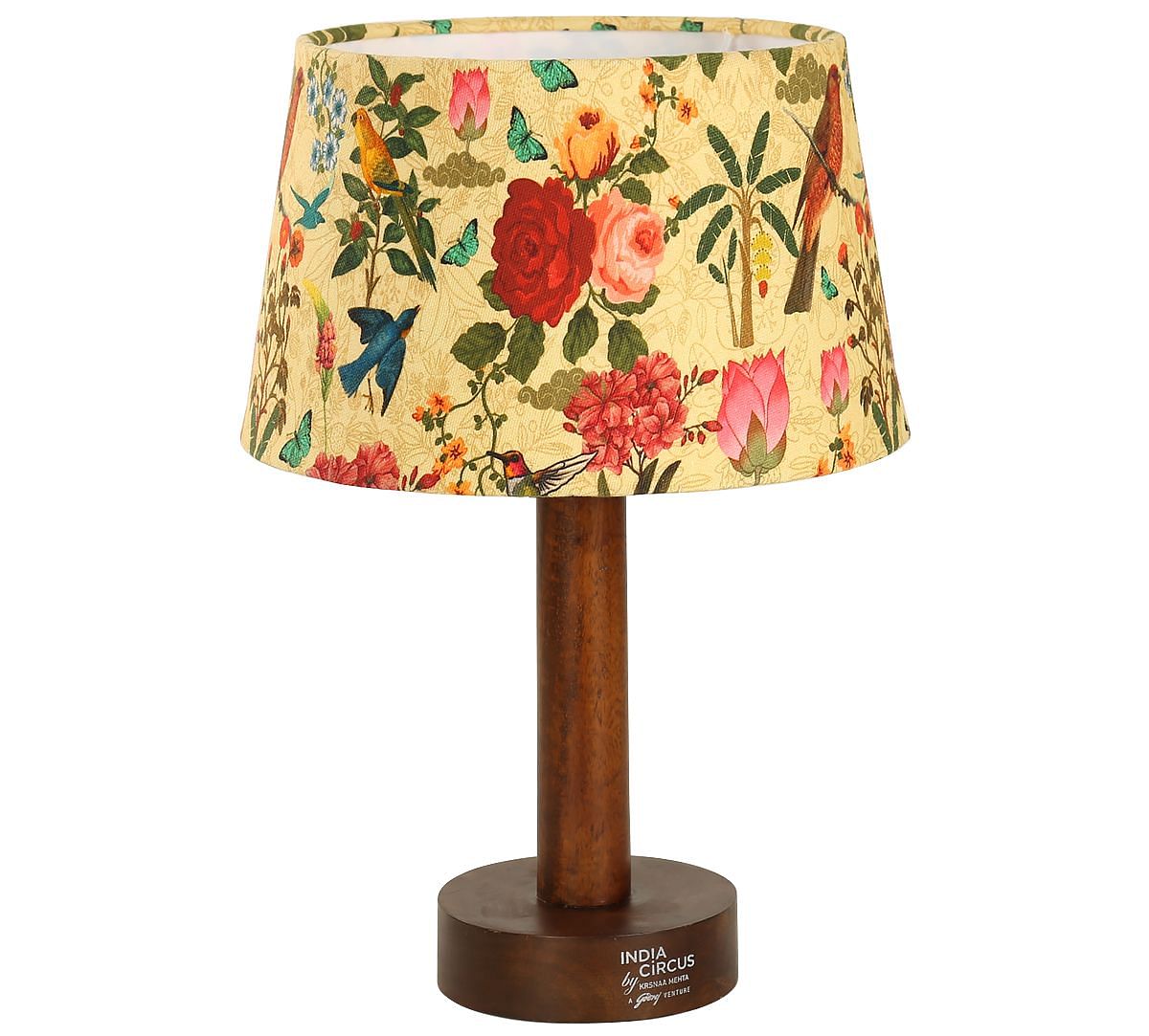 India Circus by Krsnaa Mehta Bird Land Drum Table Lamp