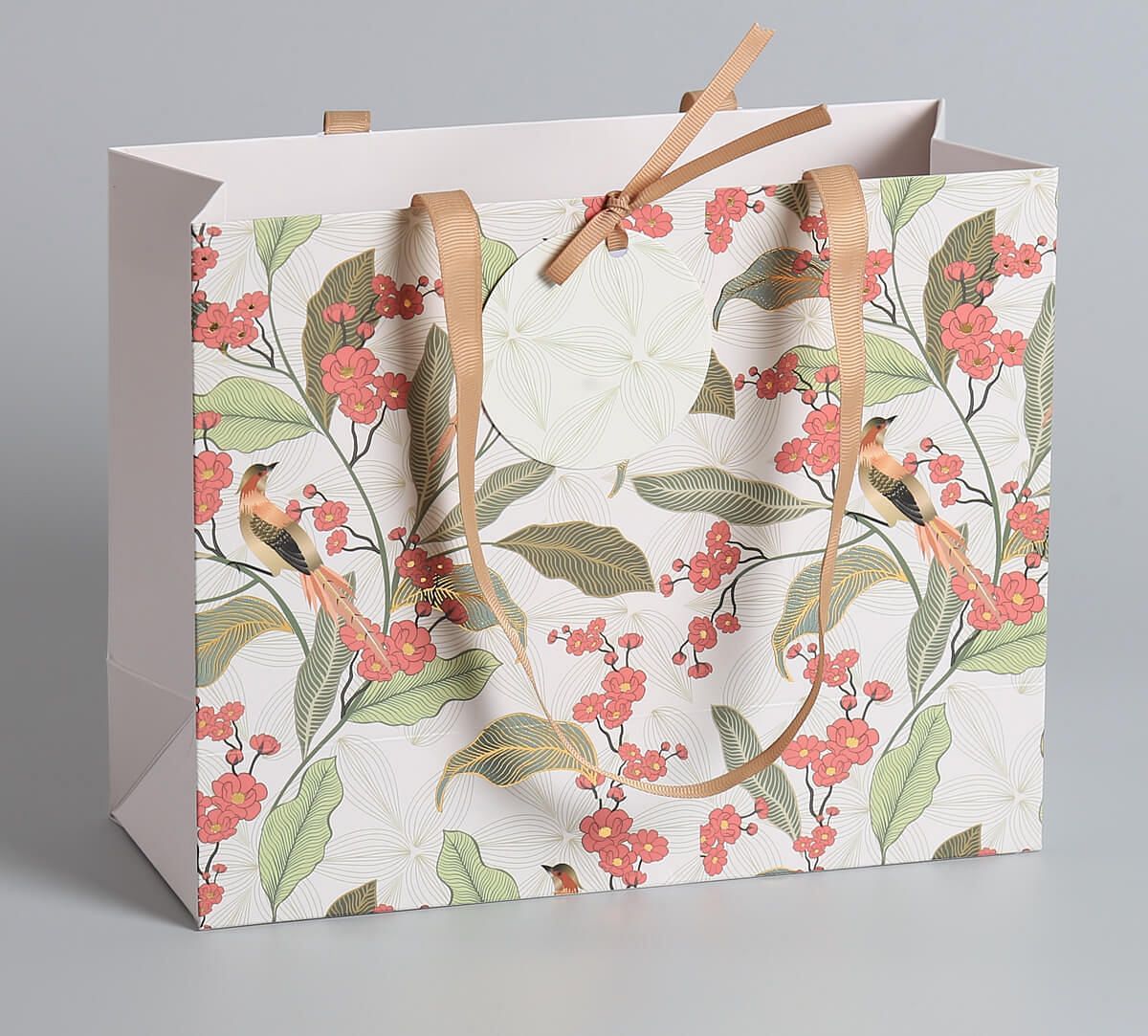 India Circus by Krsnaa Mehta Bird land paradise Small Gift Bag Set of 5
