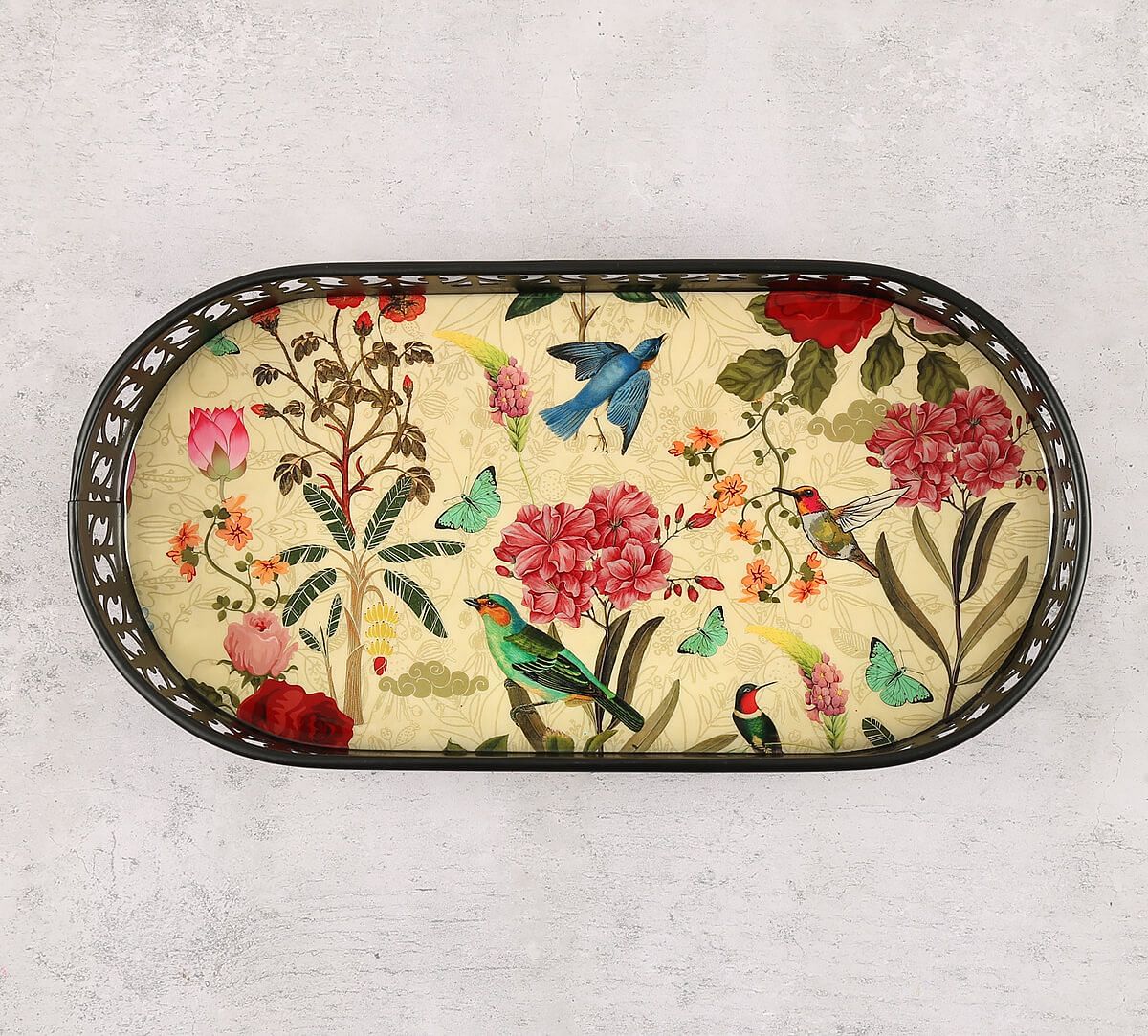 India Circus by Krsnaa Mehta Bird Land Rectangle Iron Tray