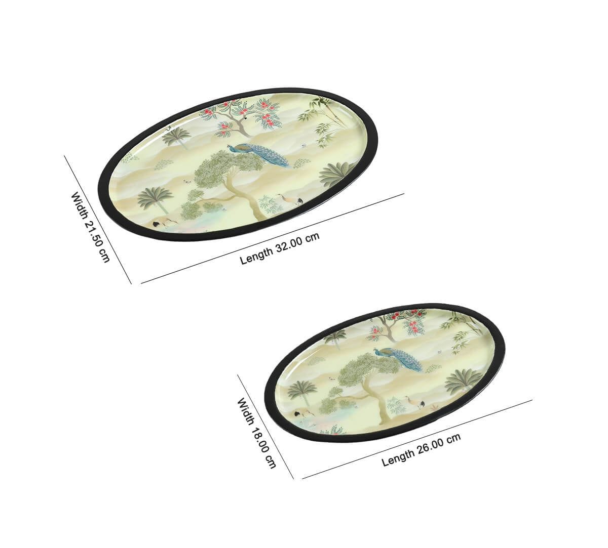 Bird Oasis Oval Tray